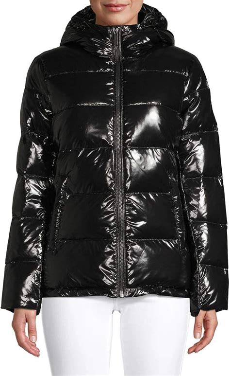 michael kors men's quilted hooded puffer jacket|michael kors quilted puffer jacket.